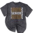 Weightlifting Senior Night Senior 2025 Graduation 42 Mineral Wash Tshirts Mineral Black