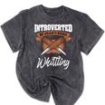 Whittling Hobby Woodcarve Introverted Wood Artist Whittler Mineral Wash Tshirts Mineral Black