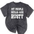 Women's My People Skills Are Rusty Introvert SPN Moments Mineral Wash Tshirts Mineral Black Women's My People Skills Are Rusty Introvert SPN Moments Mineral Wash Tshirts Mineral Black