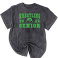 Wrestling Senior Night Wrestling Senior 2025 Graduation 32 Mineral Wash Tshirts Mineral Black