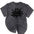Yk2 Grunge Scary Cat With Tail Tomboy 90s Nostalgia Indie Premium Tri-Blend Mineral Wash Tshirts Mineral Black