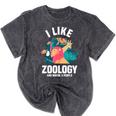 Zoologist Scientist Wildlife Biologist Zoology Introverted Mineral Wash Tshirts Mineral Black