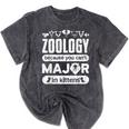 Zoology Major Graduation Zoology Quote Mineral Wash Tshirts Mineral Black