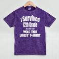 12th Grade Graduation T Shirt Grad Graduate Education Mineral Wash Tshirts Mineral Purple