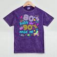1980s 80's Baby 1990s 90's Made Me Birthday Nostalgia Vibes Mineral Wash Tshirts Mineral Purple