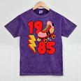 1985 Retro Roller Skate Vintage 80s Nostalgia Collector Mineral Wash Tshirts Mineral Purple