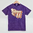 1988 Class Reunion Retro Class Of 88 High School Graduation Mineral Wash Tshirts Mineral Purple