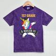 1ST GRADE NAILED IT UNICORN DABBING GRADUATION T-SHIRT Mineral Wash Tshirts Mineral Purple