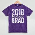 2018 Biology Graduation Biologist Graduate Degree Mineral Wash Tshirts Mineral Purple