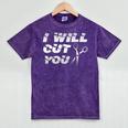 2018 Cosmetology Graduation Design Hair Stylists Mineral Wash Tshirts Mineral Purple