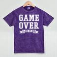 2018 Game Over College High School Graduation Senior Shirt Mineral Wash Tshirts Mineral Purple