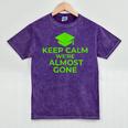 2018 Graduation Red Green High School Color Mineral Wash Tshirts Mineral Purple