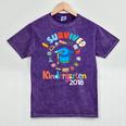 2018 Kindergarten Graduation Graduate Boys Girls Shirt Mineral Wash Tshirts Mineral Purple
