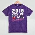 2018 Kiss My Class Goodbye Graduation Mineral Wash Tshirts Mineral Purple