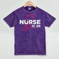 2018 Nursing School Graduation New Nurse Shirt Mineral Wash Tshirts Mineral Purple
