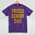 2018 Senior Dad High School Graduation Party SEN18R T Shirt Mineral Wash Tshirts Mineral Purple