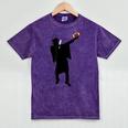 2019 Football Graduation Dab Shirt- Dabbing Graduate Mineral Wash Tshirts Mineral Purple
