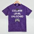 2019 High School Graduation College Level Unlocked Tee Mineral Wash Tshirts Mineral Purple