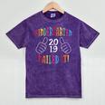 2019 Kindergarten Graduation Mineral Wash Tshirts Mineral Purple