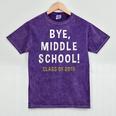 2019 Middle School Graduation Junior High Student Shirt Mineral Wash Tshirts Mineral Purple