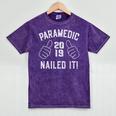 2019 Paramedic Graduation Mineral Wash Tshirts Mineral Purple