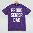 2019 Senior Dad High School Graduation Party SEN19R T Shirt Mineral Wash Tshirts Mineral Purple