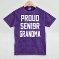 2019 Senior Grandma SEN19R Class Graduation Party T Shirt Mineral Wash Tshirts Mineral Purple