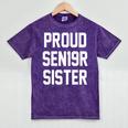 2019 Senior Sister SEN19R Class Graduation Party T Shirt Mineral Wash Tshirts Mineral Purple