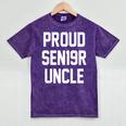 2019 Senior Uncle SEN19R Class Graduation Party T Shirt Mineral Wash Tshirts Mineral Purple