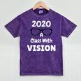 2020 A Class With Vision Perfect Eyesight Graduation T Mineral Wash Tshirts Mineral Purple