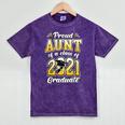 2021 Graduation Shirts For Family 2021 Graduation For Aunt Mineral Wash Tshirts Mineral Purple