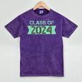 2024 Senior Class Graduation Shirt Graduate Mineral Wash Tshirts Mineral Purple