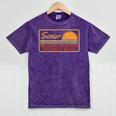 2025 Graduation Highschool Senior Sunset Mineral Wash Tshirts Mineral Purple