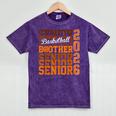 2026 Basketball Senior Brother Graduation Matching Family Mineral Wash Tshirts Mineral Purple