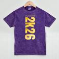 2K26 Class Of 2026 Graduation College Senior Back To School Premium Tri-Blend Mineral Wash Tshirts Mineral Purple
