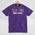 2nd Grade Here I Come Kids 1st Grade Graduation Mineral Wash Tshirts Mineral Purple