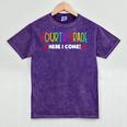 4th Grade Here I Come Kids 3rd Grade Graduation Mineral Wash Tshirts Mineral Purple