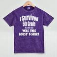 5th Fifth Grade Graduation Shirt Boy Girl Graduate Education Mineral Wash Tshirts Mineral Purple
