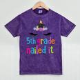 5th Grade Nailed It T Shirt Unicorn Graduation Class Of 2018 Mineral Wash Tshirts Mineral Purple