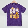 60's Vibe Vintage Nostalgia Mixtape Era 1960s Party Groovy Mineral Wash Tshirts Mineral Purple