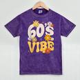 60's Vibe Vintage Nostalgia Mixtape Era 1960s Party Groovy Mineral Wash Tshirts Mineral Purple