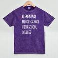 6th Grade Graduation 2025 Elementary Graduation Mineral Wash Tshirts Mineral Purple