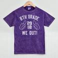 6th Grade Graduation Shirt 2018 We Out Graduate Mineral Wash Tshirts Mineral Purple