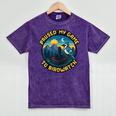 8-Bit Gamer Birder Blue Jay Arcade Nostalgia Nature Mineral Wash Tshirts Mineral Purple