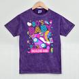 80's Baby 90's Made Me 1980s 1990s Nostalgia Retro Party Premium Tri-Blend Mineral Wash Tshirts Mineral Purple
