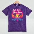 80s Fashion Girls Just Wanna Have Fun 1980s Nostalgia Mineral Wash Tshirts Mineral Purple