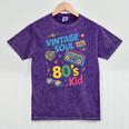 80’s Kid Nostalgia Retro Music Lover Retro 1980s Throwback Mineral Wash Tshirts Mineral Purple