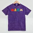 80s Video Game Nostalgia Retro Vintage Arcade Novelty Mineral Wash Tshirts Mineral Purple