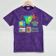 80's Vintage Cassette Tape Nostalgia Mixtape Era 1980s Retro Mineral Wash Tshirts Mineral Purple