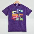 80's Vintage Cassette Tape Nostalgia Mixtape Era 1980s Retro Premium Tri-Blend Mineral Wash Tshirts Mineral Purple
